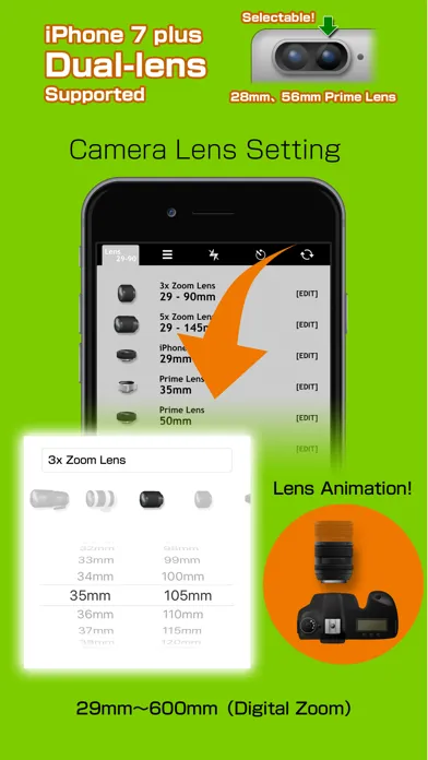 Tangkapan skrin DSLR Lens Kit RAW & Dual-lens