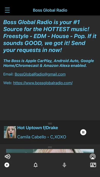 Capturas de pantalla de Boss Global Radio