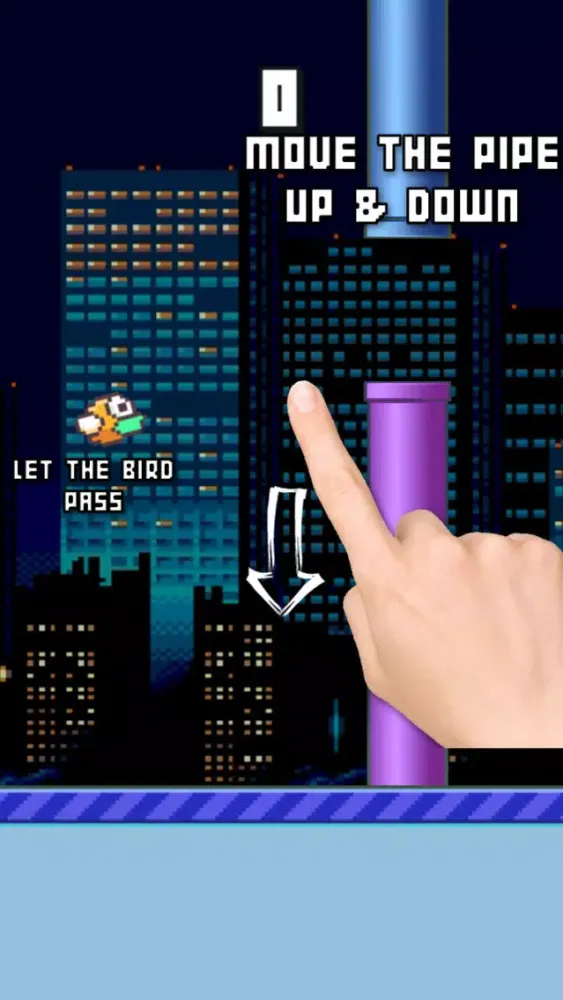 Flappy Pipe - Let the bird pass! स्क्रीनशॉट
