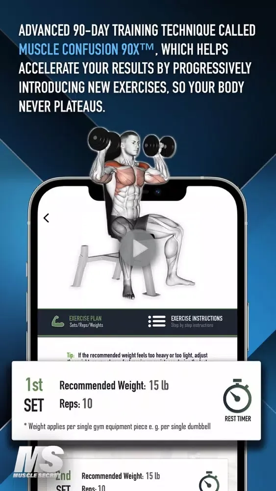 Gym Workout | MuscleSecret Ekran Görüntüleri