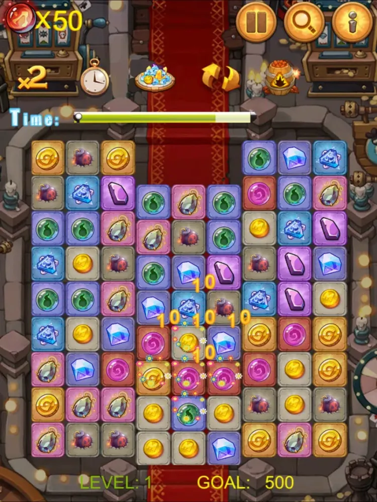 Clear Rune Diamond Storm iPad 应用截图