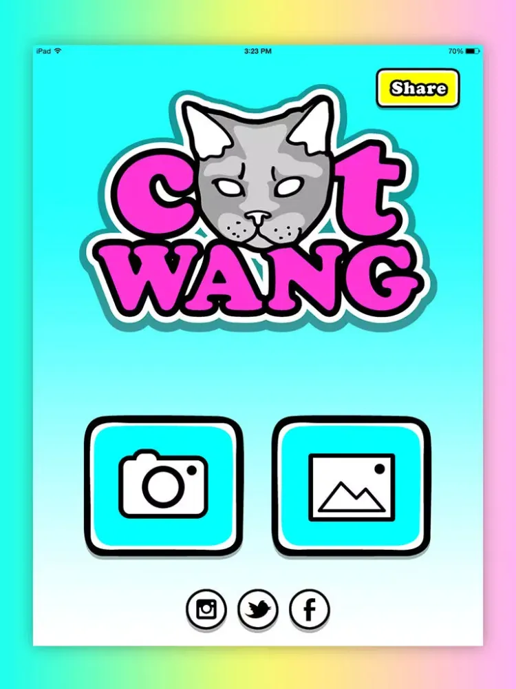 Catwang - Sticker Edit Camera iPad  スクリーンショット