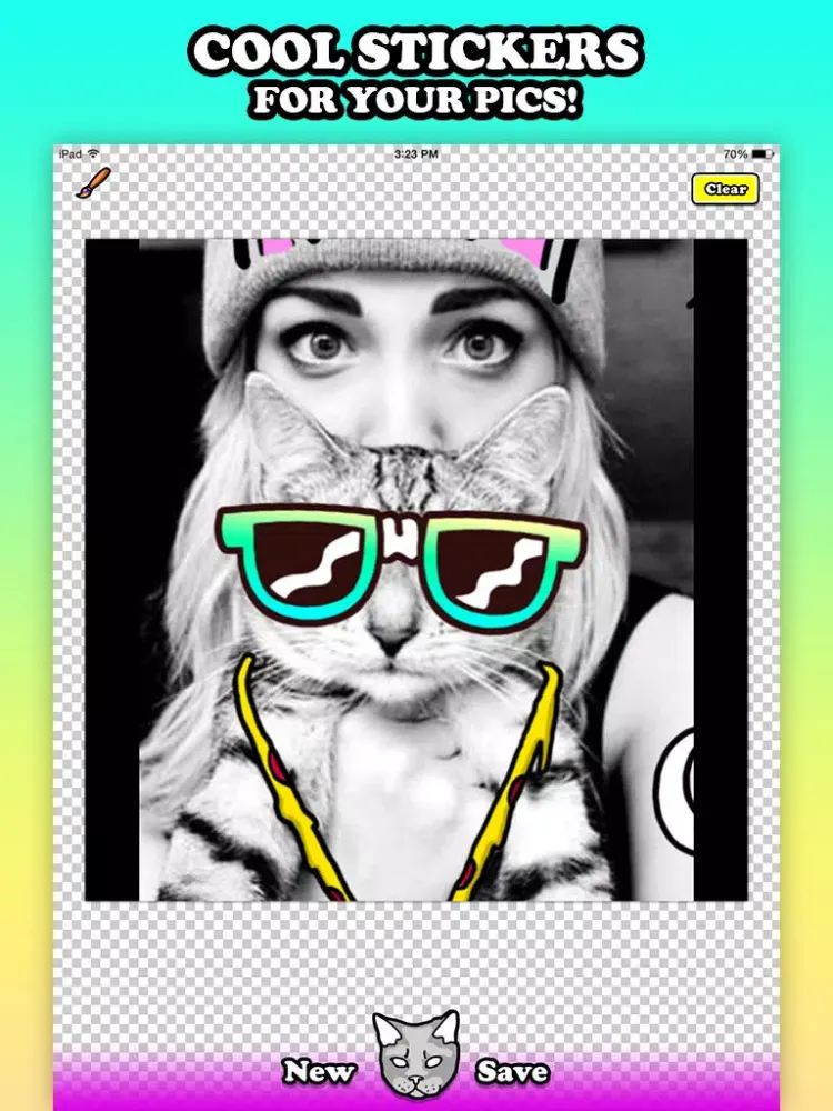 Catwang - Sticker Edit Camera iPad  スクリーンショット