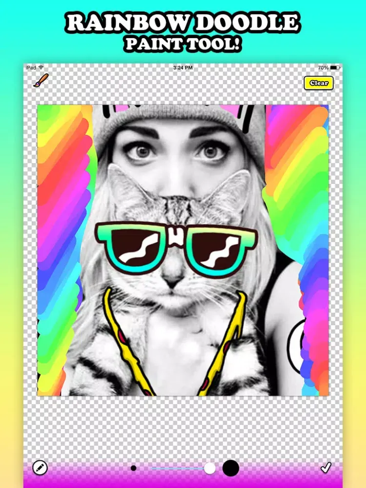 Catwang - Sticker Edit Camera iPad  スクリーンショット