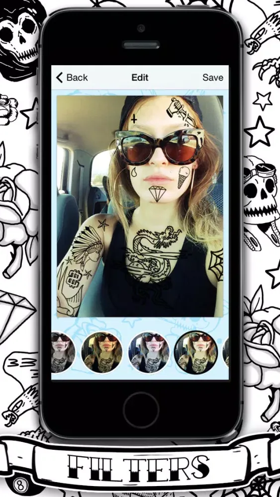 TatStamp - Tattoo Stickers سکرین شاٹس