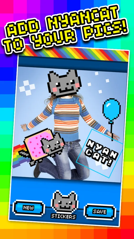 Скриншоты NyanCam - Nyan Cat Sticker Photobooth!