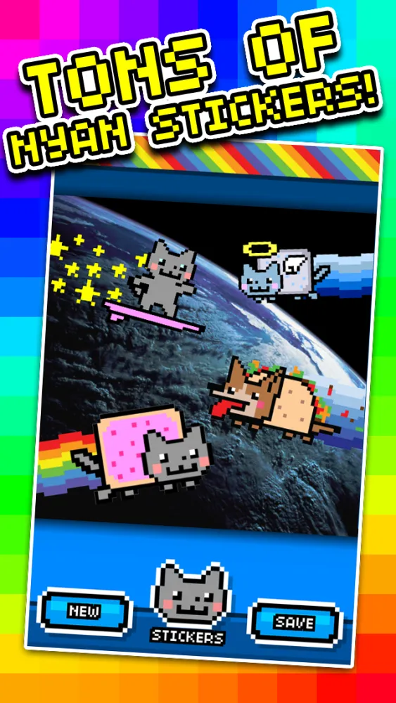 Скриншоты NyanCam - Nyan Cat Sticker Photobooth!