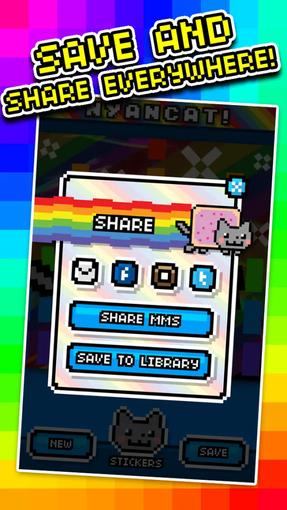 Скриншоты NyanCam - Nyan Cat Sticker Photobooth!