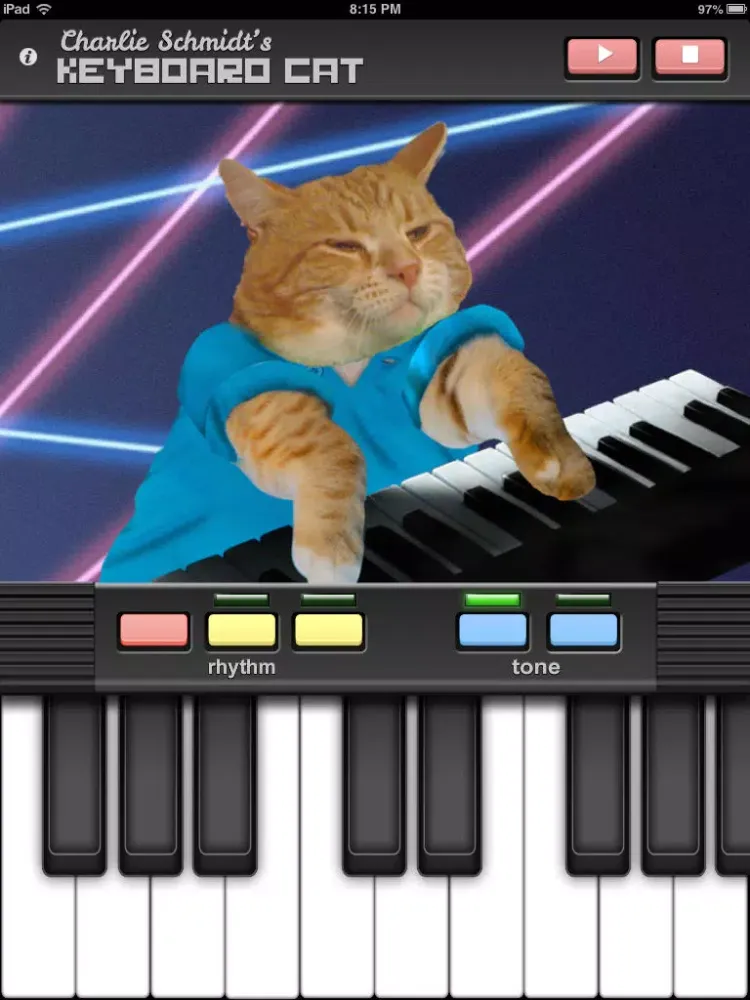 Tangkapan layar Keyboard Cat - Learn to Play Piano iPad 