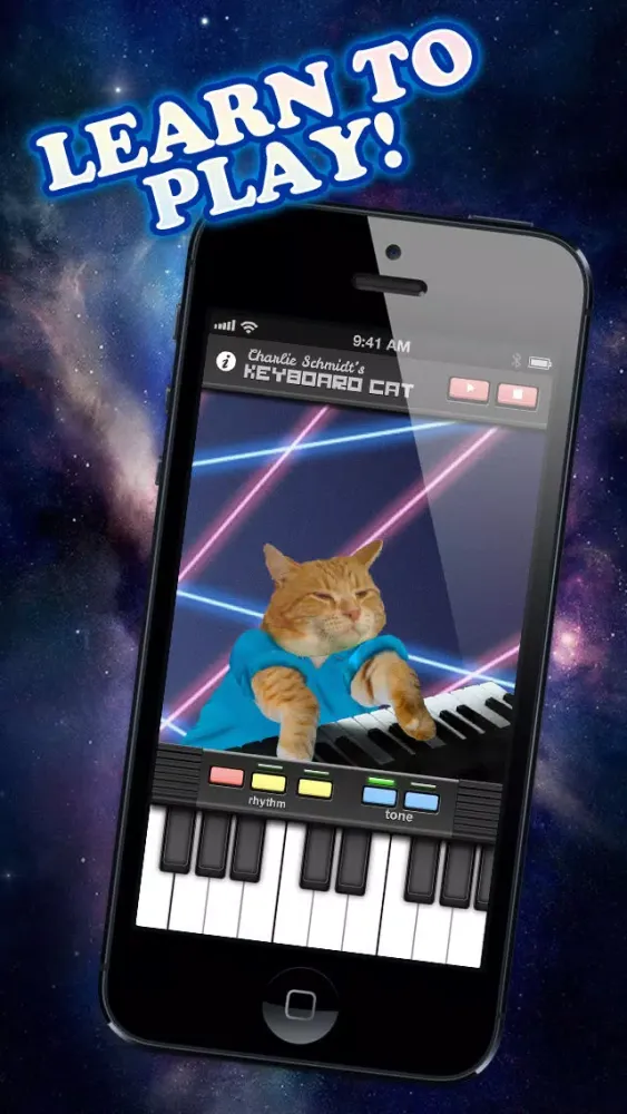 Tangkapan layar Keyboard Cat - Learn to Play Piano