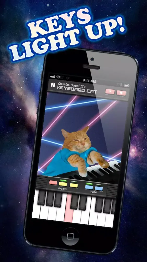 Tangkapan layar Keyboard Cat - Learn to Play Piano