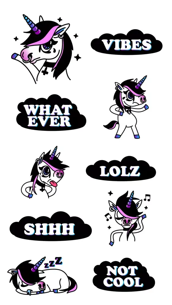 Capturas de pantalla de Goth Unicorns