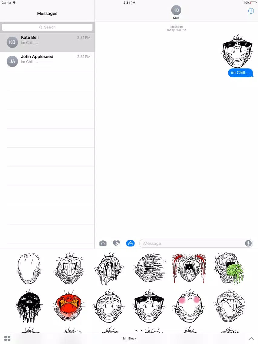 Capturas de pantalla de Mr. Bleak by Alex Pardee iPad 