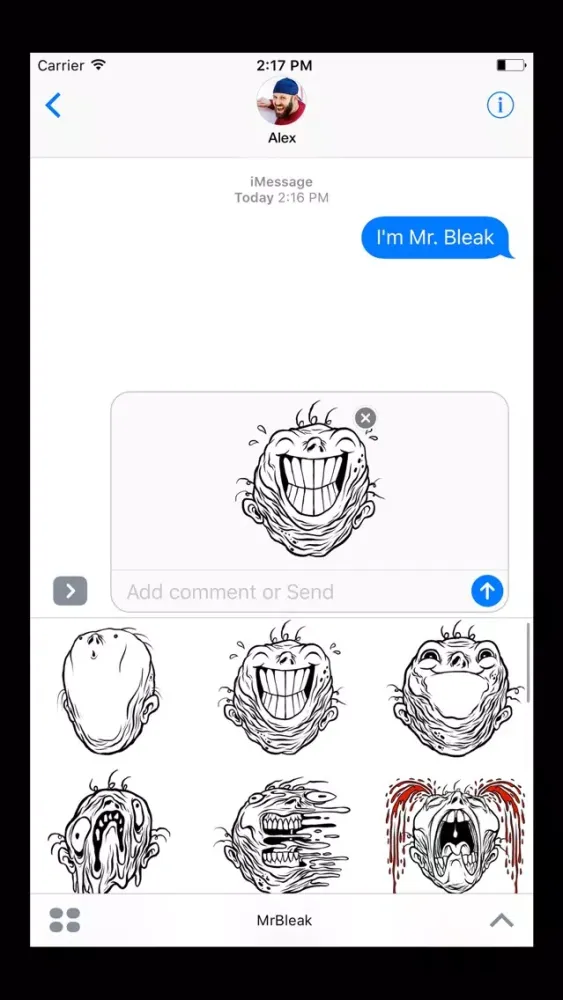 Tangkapan layar Mr. Bleak by Alex Pardee