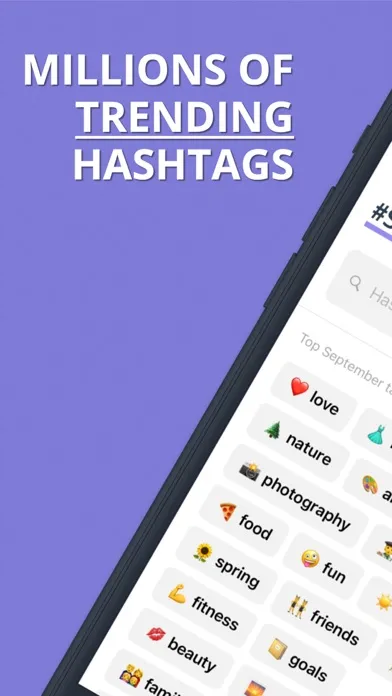 Capturas de pantalla de Hashtags: Best trending tags