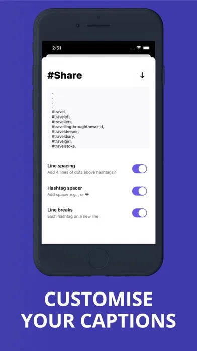Capturas de pantalla de Hashtags: Best trending tags