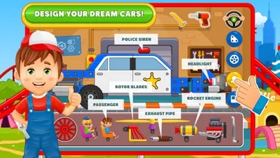 Car Builder Games: Police Car سکرین شاٹس