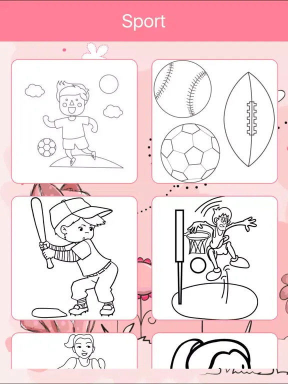 Coloring Book of Sport & Soccer for Kids iPad  Ekran Görüntüleri