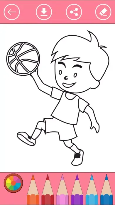Coloring Book of Sport & Soccer for Kids Ekran Görüntüleri