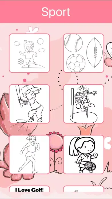 Coloring Book of Sport & Soccer for Kids Ekran Görüntüleri