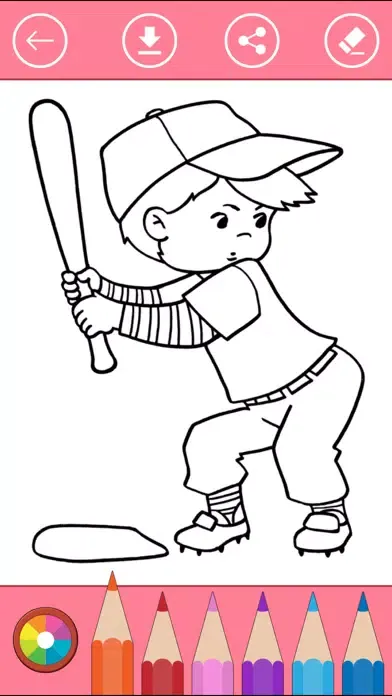 Coloring Book of Sport & Soccer for Kids Ekran Görüntüleri