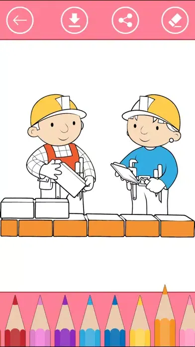 Capturas de tela do Coloring Book of Occupations & Jobs for Kids