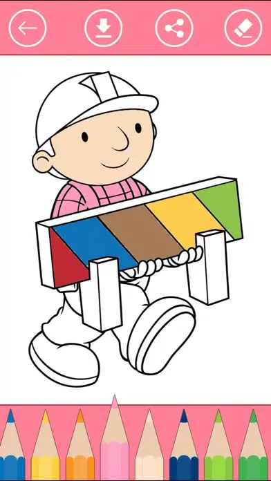 Capturas de tela do Coloring Book of Occupations & Jobs for Kids
