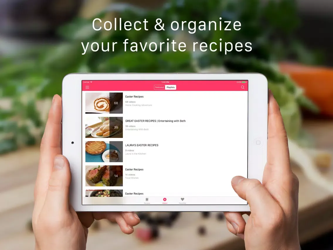 Скриншоты Easter recipes for healthy & cooking videos iPad 