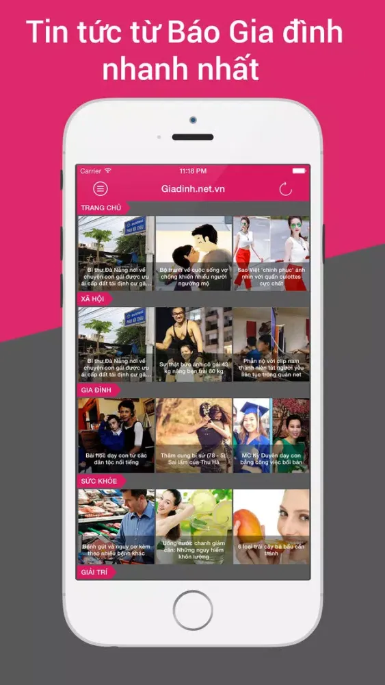 Zrzuty ekranu Đọc báo mới nhất - Tin từ Báo Gia đình & xã hội giadinh.net.vn