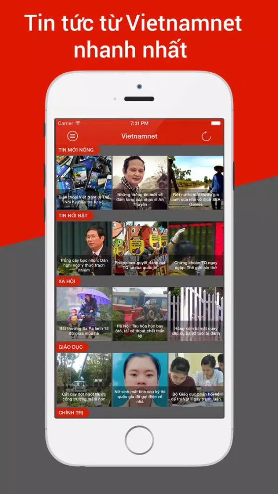Capturas de pantalla de Đọc báo mới nhất - Tin từ Báo Vietnamnet vietnamnet.vn