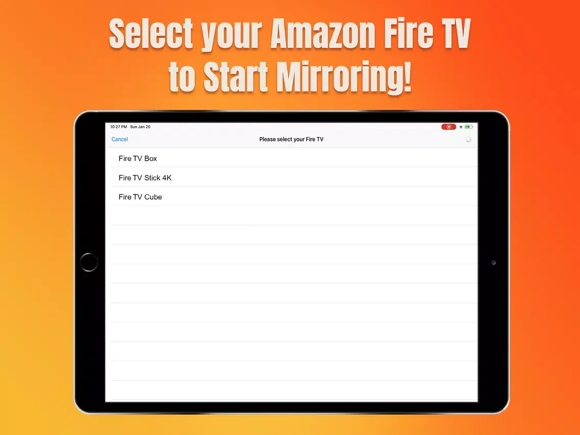 Air Mirror for Amazon Fire TV iPad  Ekran Görüntüleri