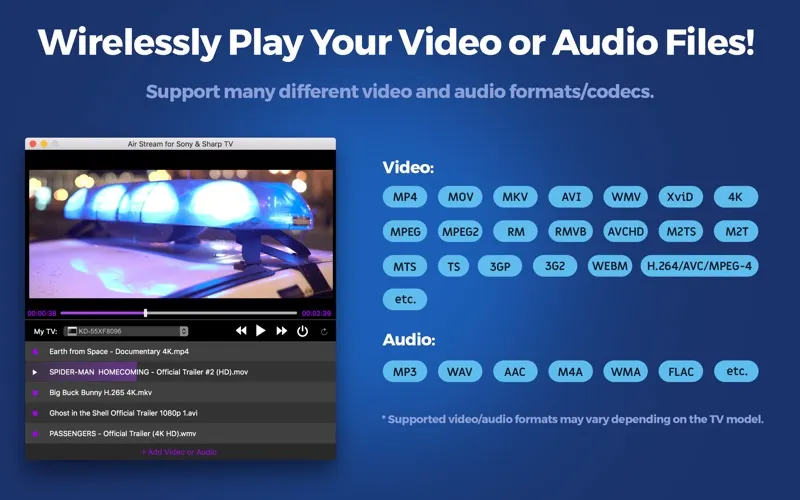 Captures d'écran de Air Stream for Sony & Sharp TV