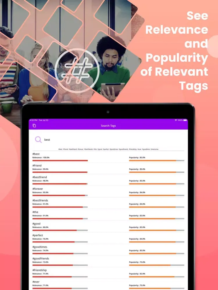Best Tag for Instagram Posts iPad  سکرین شاٹس