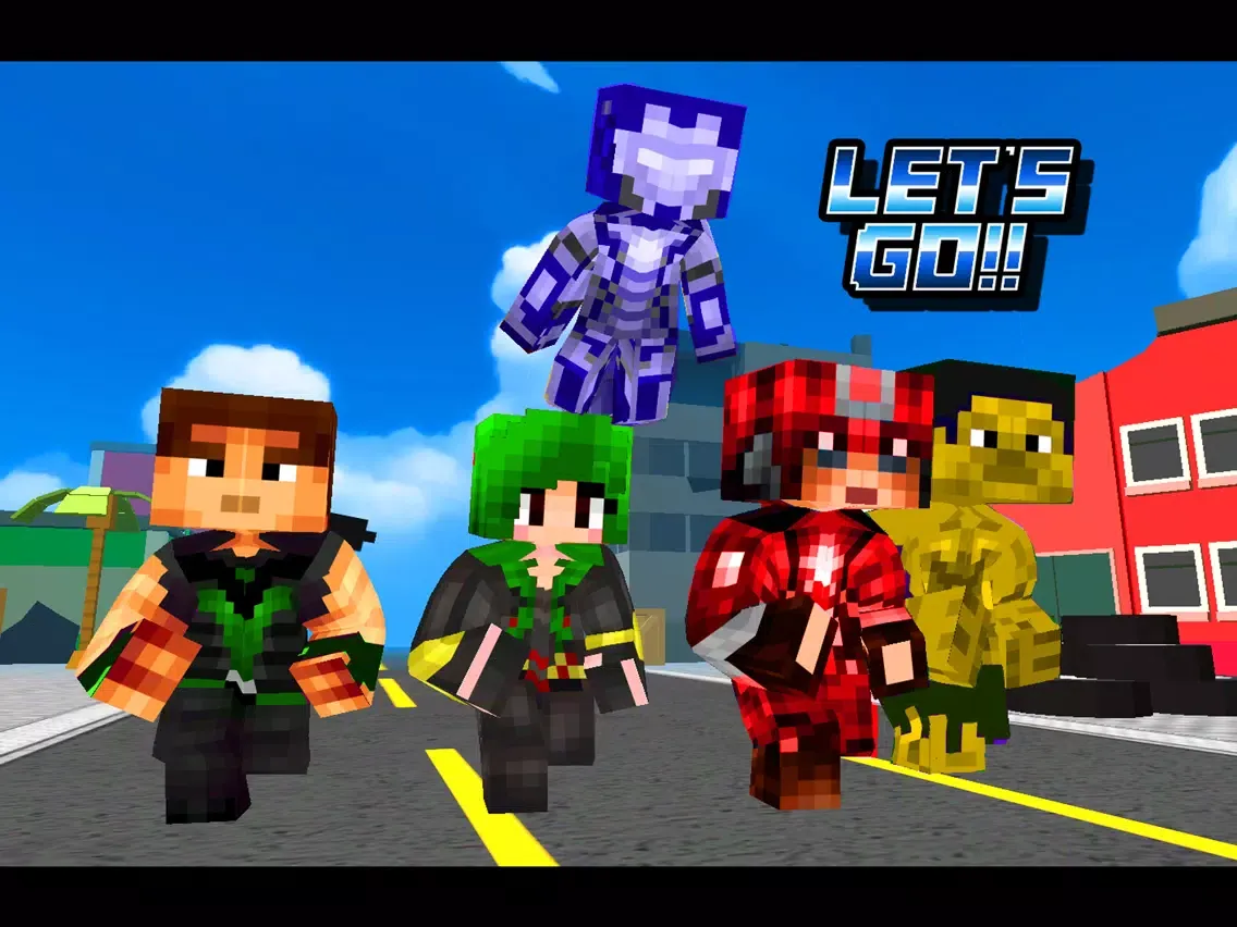 Tangkapan layar Super-Hero Blocky Craft Avenger Run 3D iPad 