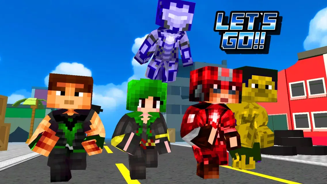 Tangkapan layar Super-Hero Blocky Craft Avenger Run 3D