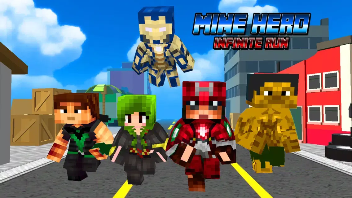 Tangkapan layar Super-Hero Blocky Craft Avenger Run 3D