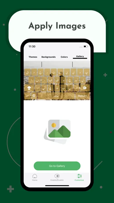 Ảnh chụp màn hình của Custom Urdu Keyboard