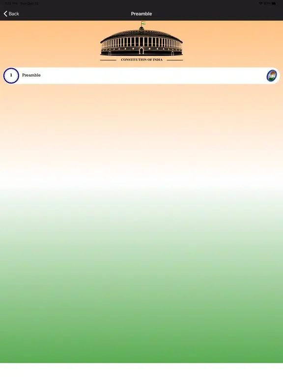 Constitution Of India-English iPad 應用截圖