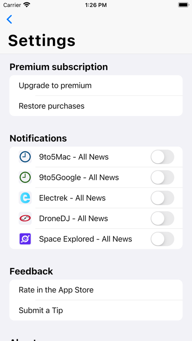 Captures d'écran de 9to5Mac — Breaking Tech News