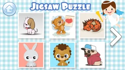 Tangkapan layar ABC Kid Edu: Jigsaw & Coloring