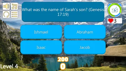 Tangkapan skrin Bible Trivia Quiz Questions