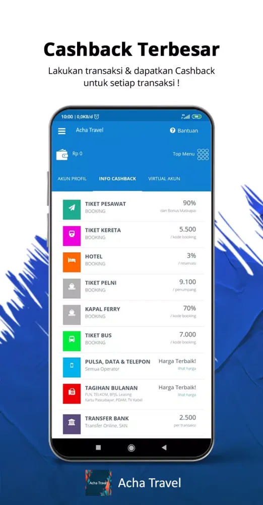 ภาพหน้าจอของ Acha Travel
