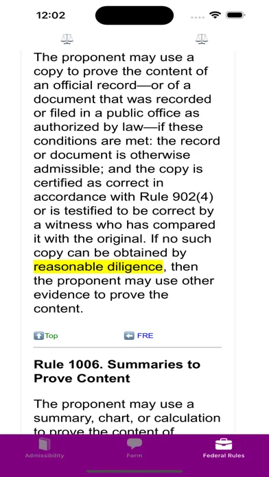 Screenshot di Court Objections