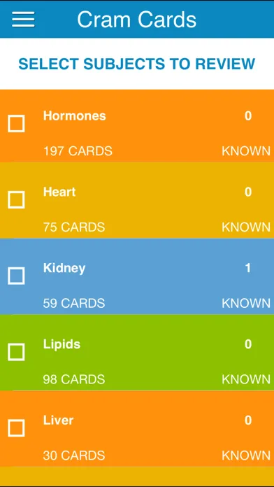 Скриншоты ADAT Biochemistry Cram Cards