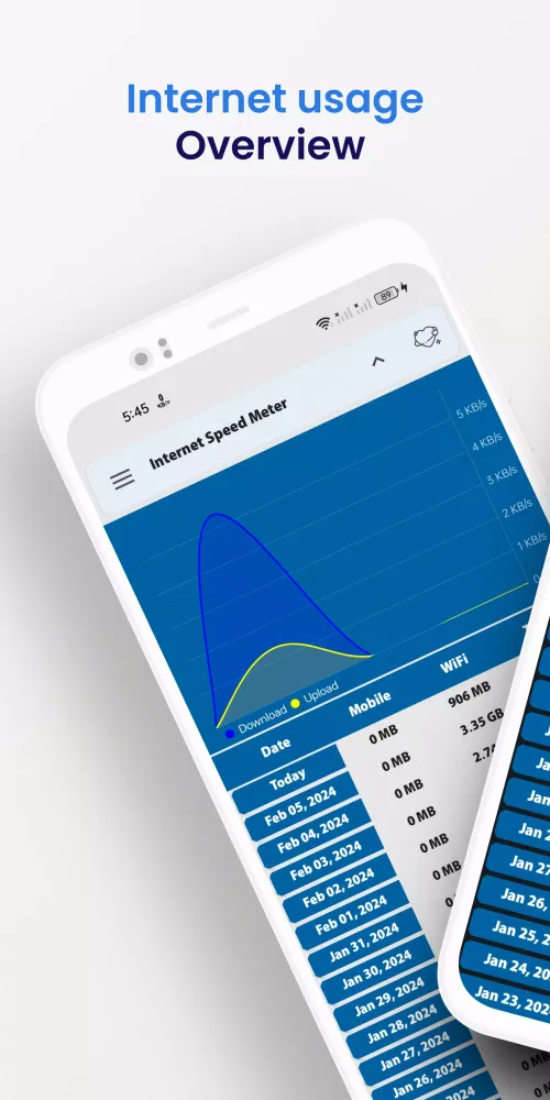 Internet speed meter سکرین شاٹس