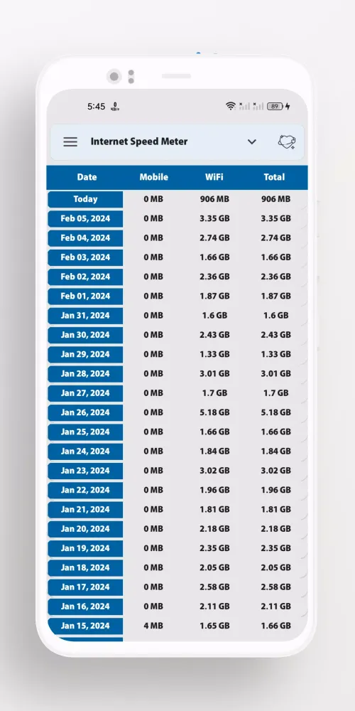 Internet speed meter سکرین شاٹس