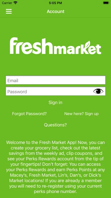 ภาพหน้าจอของ Fresh Market Utah