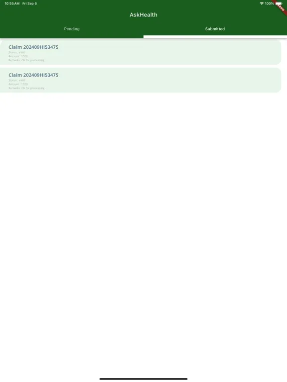 Скриншоты ASK Health iPad 