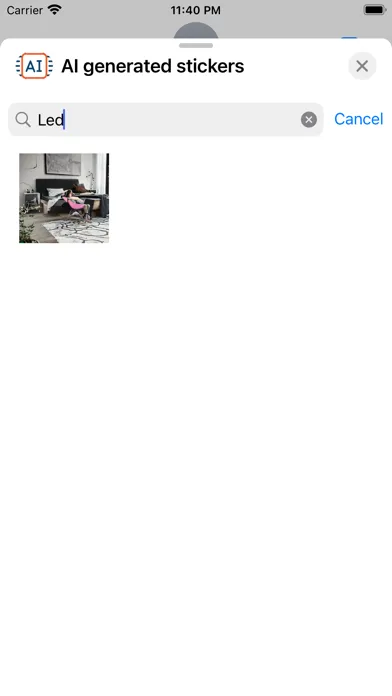 AI generated stickers Screenshots