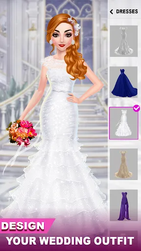 Bridal Wedding Fashion Dressup 스크린샷